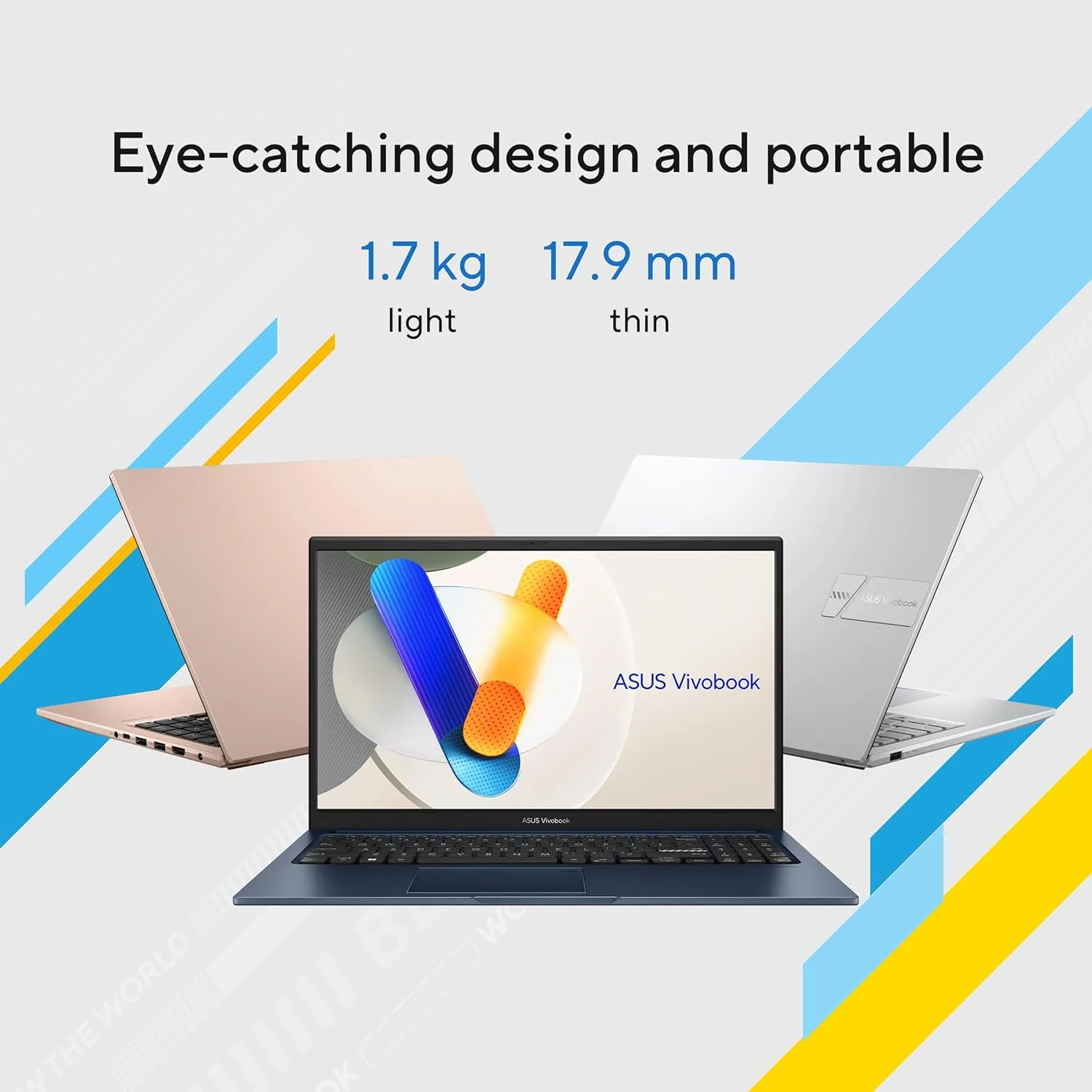 ایسوس ویووبوک 15 X1504VA-NJ121W / نسل سیزدهم پردازنده Intel Core i7-1355U / رم 16 گیگابایت / حافظه SSD 512 گیگابایت / گرافیک SHARED / صفحه نمایش 15.6 اینچ FHD (1920x1080) / ویندوز 11 هوم / کیبورد انگلیسی - عربی - آبی آرام