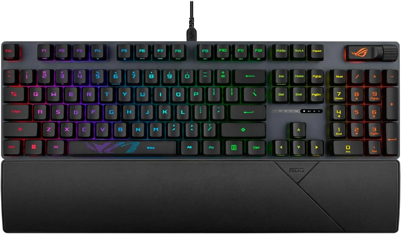 ASUS ROG Strix Scope II RX صفحه کلید مکانیکی گیمینگ Rx Red QWERTY اسپانیایی