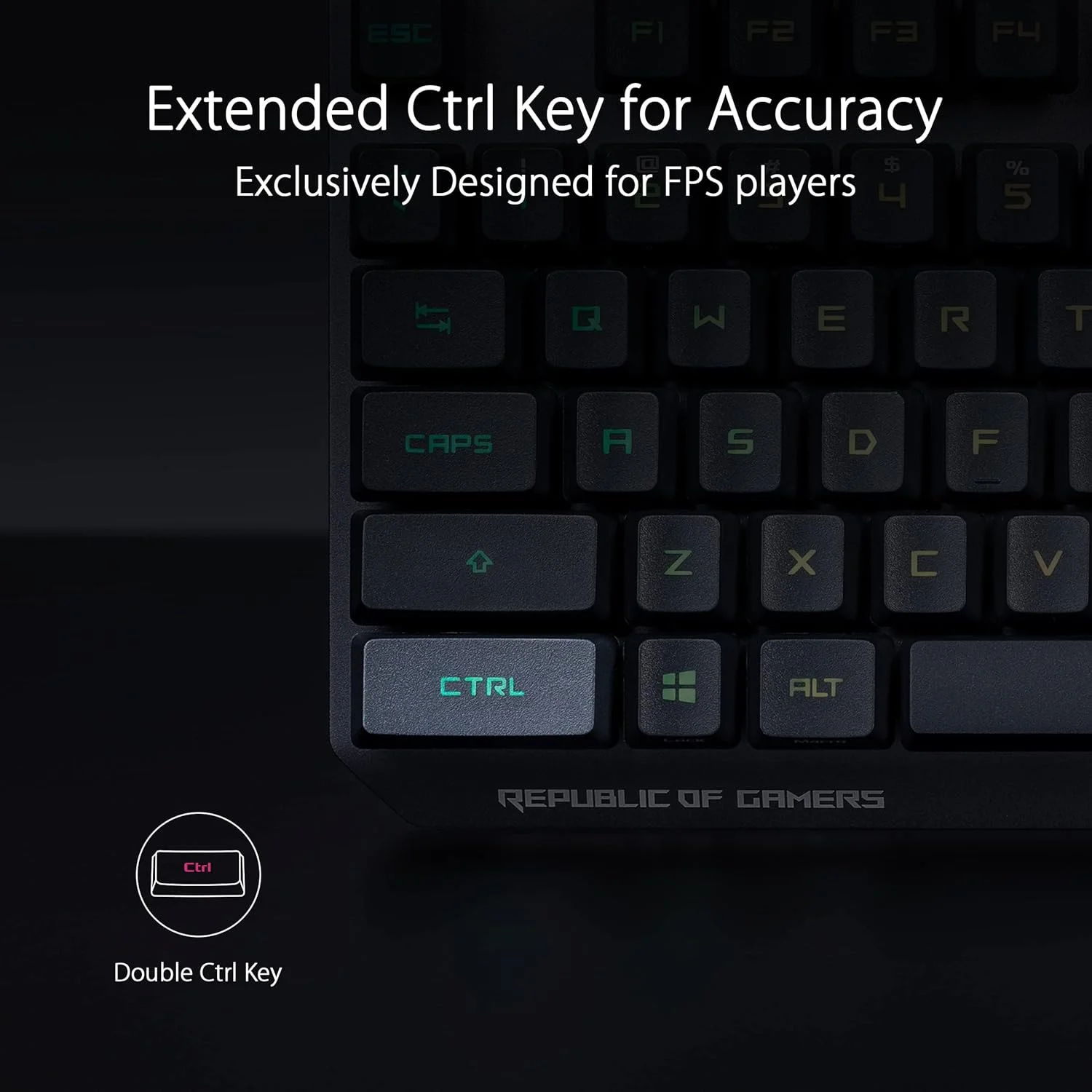 کیبورد گیمینگ 80% ایسوس ROG Strix Scope RX TKL Wireless Deluxe - اتصال سه حالته (RF 2.4 گیگاهرتز، بلوتوث، سیمی)، سوییچ‌های مکانیکی اپتیکال ROG RX Red، کلیدهای PBT، نورپردازی RGB، استراحتگاه مچ دست، مشکی