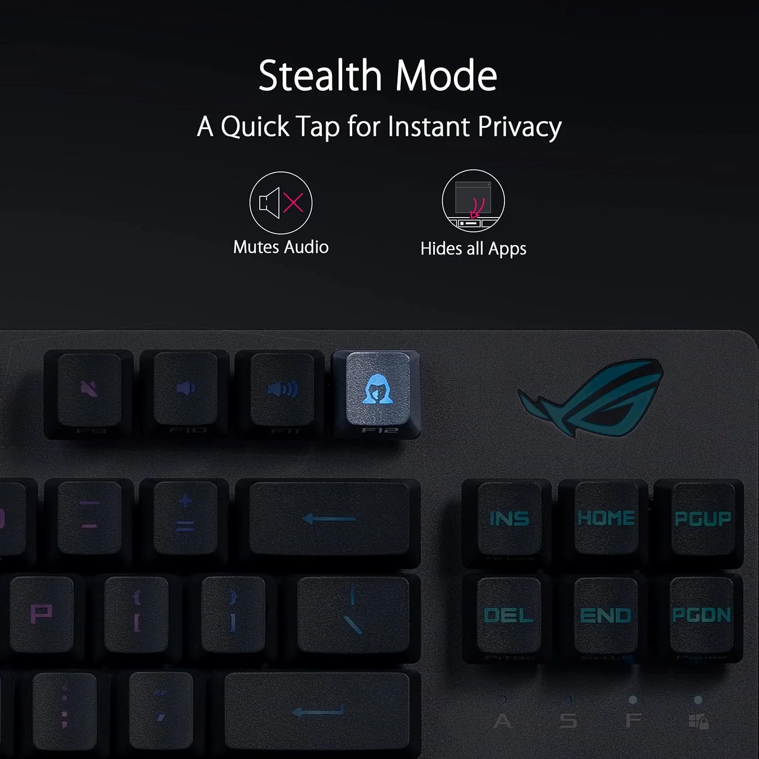 کیبورد گیمینگ 80% ایسوس ROG Strix Scope RX TKL Wireless Deluxe - اتصال سه حالته (RF 2.4 گیگاهرتز، بلوتوث، سیمی)، سوییچ‌های مکانیکی اپتیکال ROG RX Red، کلیدهای PBT، نورپردازی RGB، استراحتگاه مچ دست، مشکی