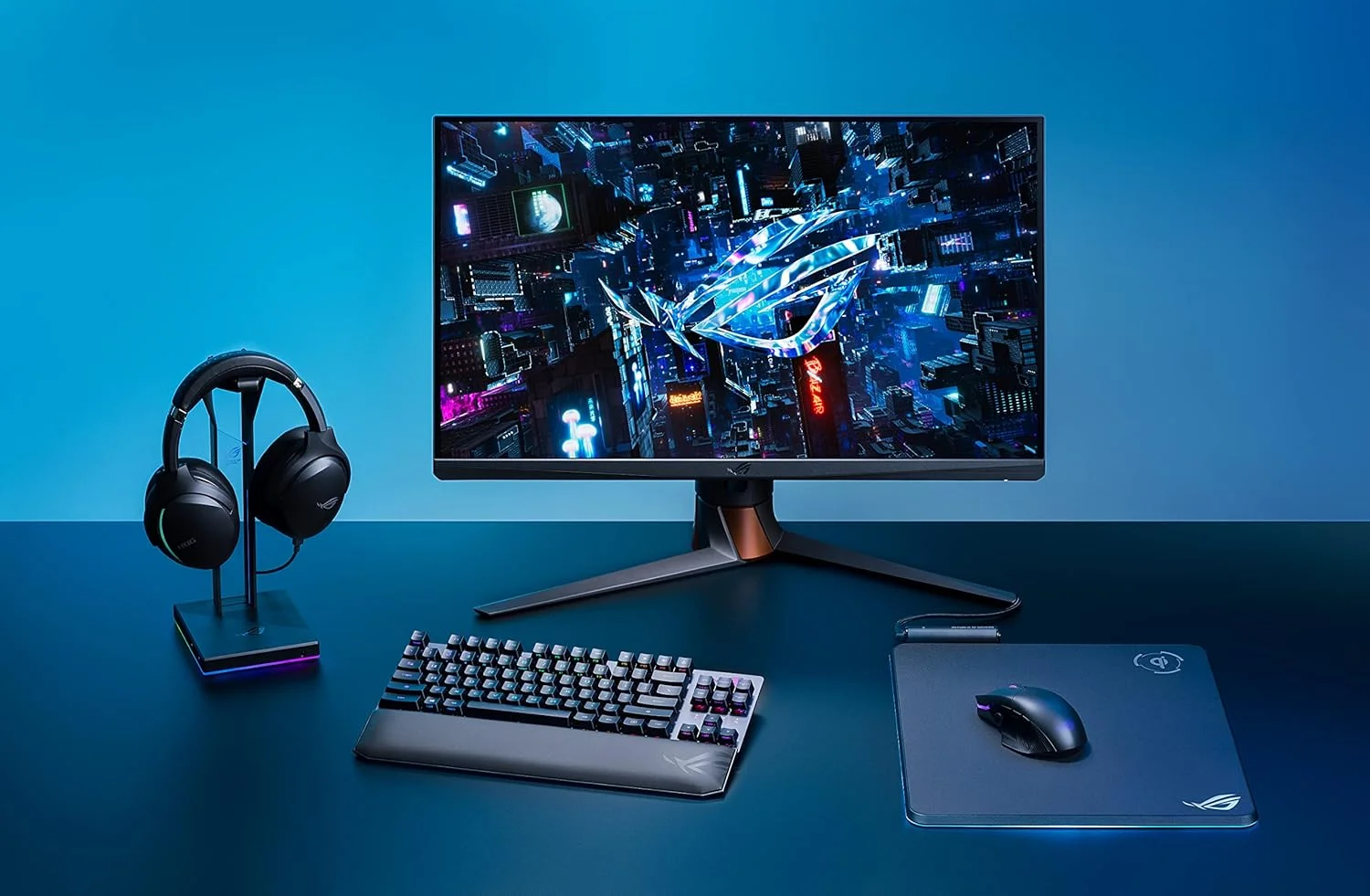 کیبورد گیمینگ 80% ایسوس ROG Strix Scope RX TKL Wireless Deluxe - اتصال سه حالته (RF 2.4 گیگاهرتز، بلوتوث، سیمی)، سوییچ‌های مکانیکی اپتیکال ROG RX Red، کلیدهای PBT، نورپردازی RGB، استراحتگاه مچ دست، مشکی