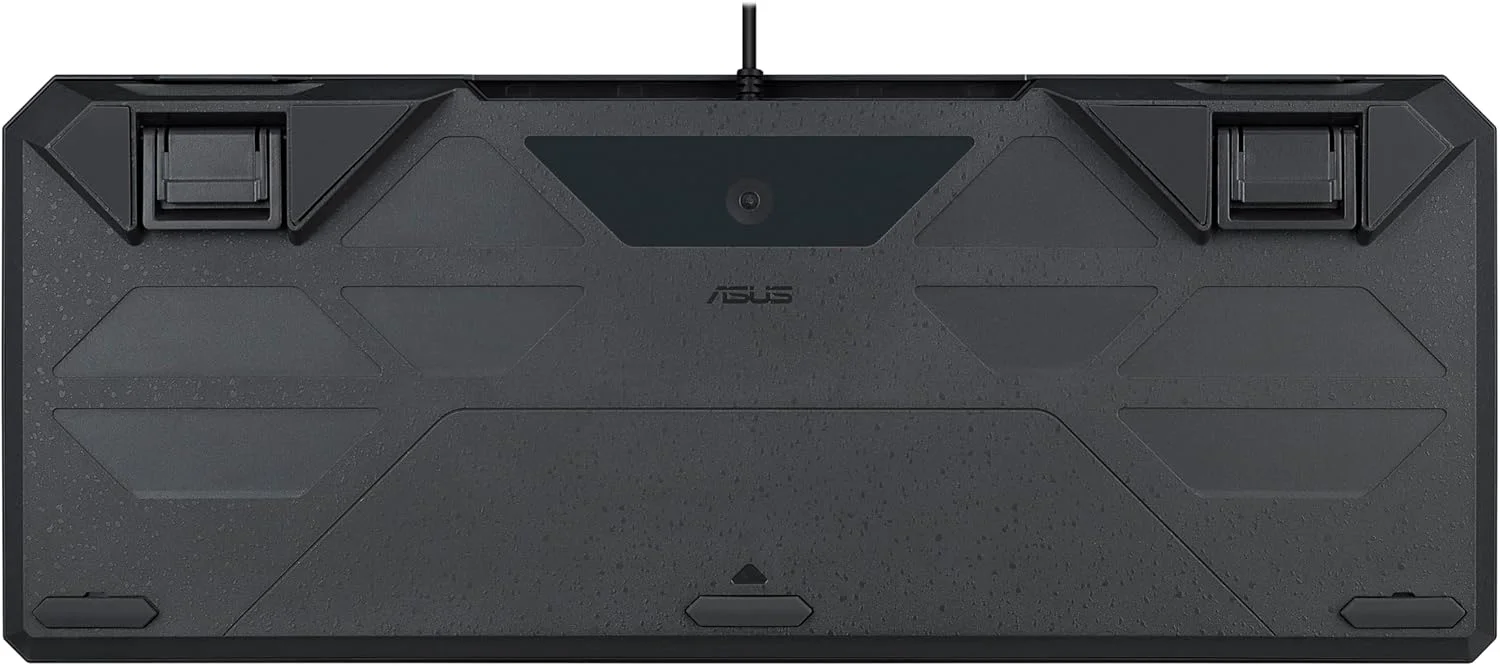کیبورد گیمینگ ایسوس TUF Gaming K3 Gen II با 97 کلید فشرده، سوییچ‌های اپتیکال-مکانیکال RGB (خطی)، پایه سیلیکونی، فوم میرایی، ضدآب IP57، صفحه بالایی جداشدنی و Aura Sync