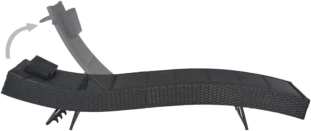 صندلی آفتابگیر رزین بافته شده vidaXL و مبلمان پاسیو باغ پارچه توری ای برای ایوان ساحلی فضای باز صندلی آفتابگیر رزین بافته شده vidaXL و مبلمان پاسیو باغ پارچه توری ای برای ایوان ساحلی فضای باز