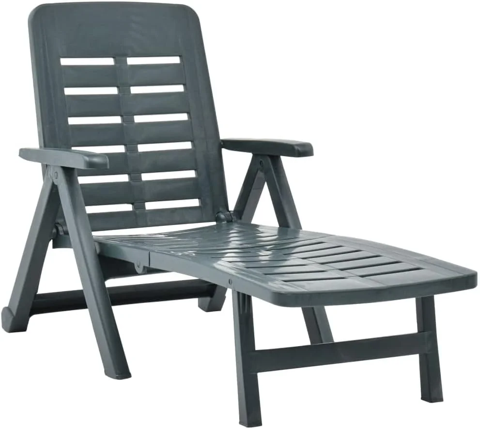 صندلی آفتابگیر تاشو ویدا ایکس ال، صندلی باغ پلاستیکی، تخت آفتابگیر، صندلی فضای باز، صندلی آفتابگیر پارچه ای تاشو، صندلی راحتی سبز