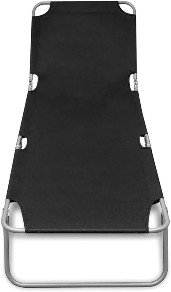 صندلی آفتابگیر تاشو ویدا ایکس ال با پشتی قابل تنظیم مشکی صندلی آفتابگیر تاشو ویدا ایکس ال با پشتی قابل تنظیم مشکی