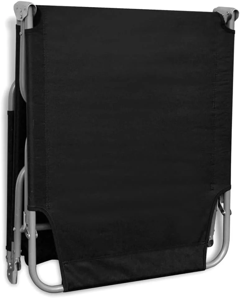 صندلی آفتابگیر تاشو ویدا ایکس ال با پشتی قابل تنظیم مشکی صندلی آفتابگیر تاشو ویدا ایکس ال با پشتی قابل تنظیم مشکی