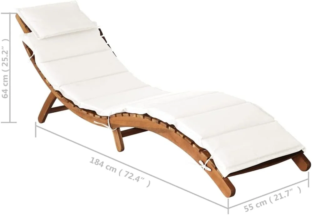 صندلی آفتاب گیر ویلا ایکس ال با کوسن چوب درخت اقاقیا کرم رنگ صندلی آفتاب گیر ویلا ایکس ال با کوسن چوب درخت اقاقیا کرم رنگ