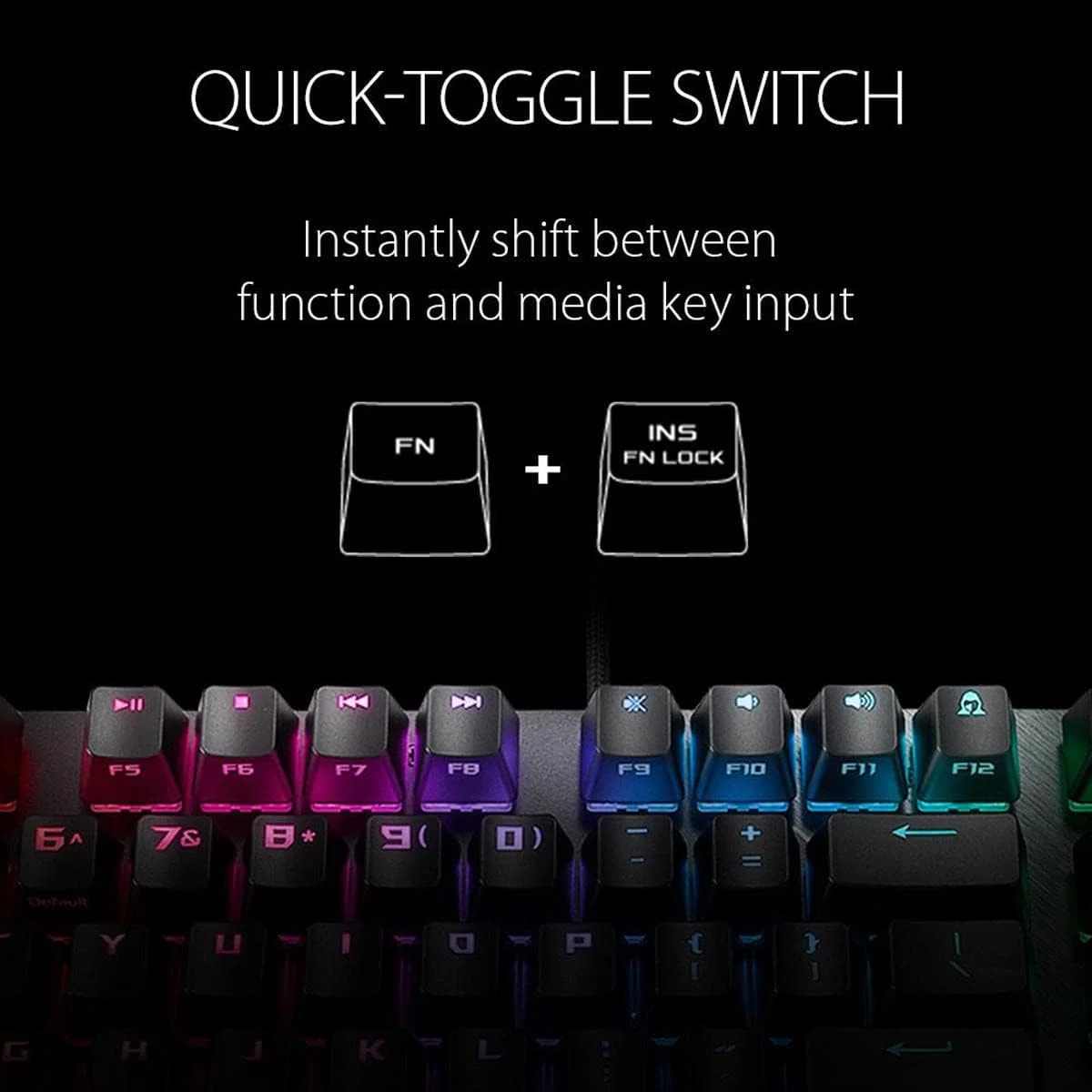 کیبورد گیمینگ مکانیکی سیم دار ایسوس ROG Strix Scope Tkl RGB مدل X802 Tkl/Bn/Us