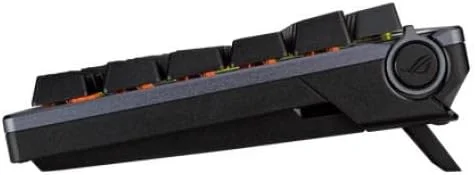 کیبورد گیمینگ سفارشی بی‌سیم ASUS ROG Azoth 75 DIY، نمایشگر OLED، Gasket-Mount، میرایی سه لایه، سوییچ‌های NX Red از پیش روانکاری شده با قابلیت تعویض سریع و تثبیت‌کننده‌های کیبورد، کلیدهای PBT، طرح‌بندی ایالات متحده