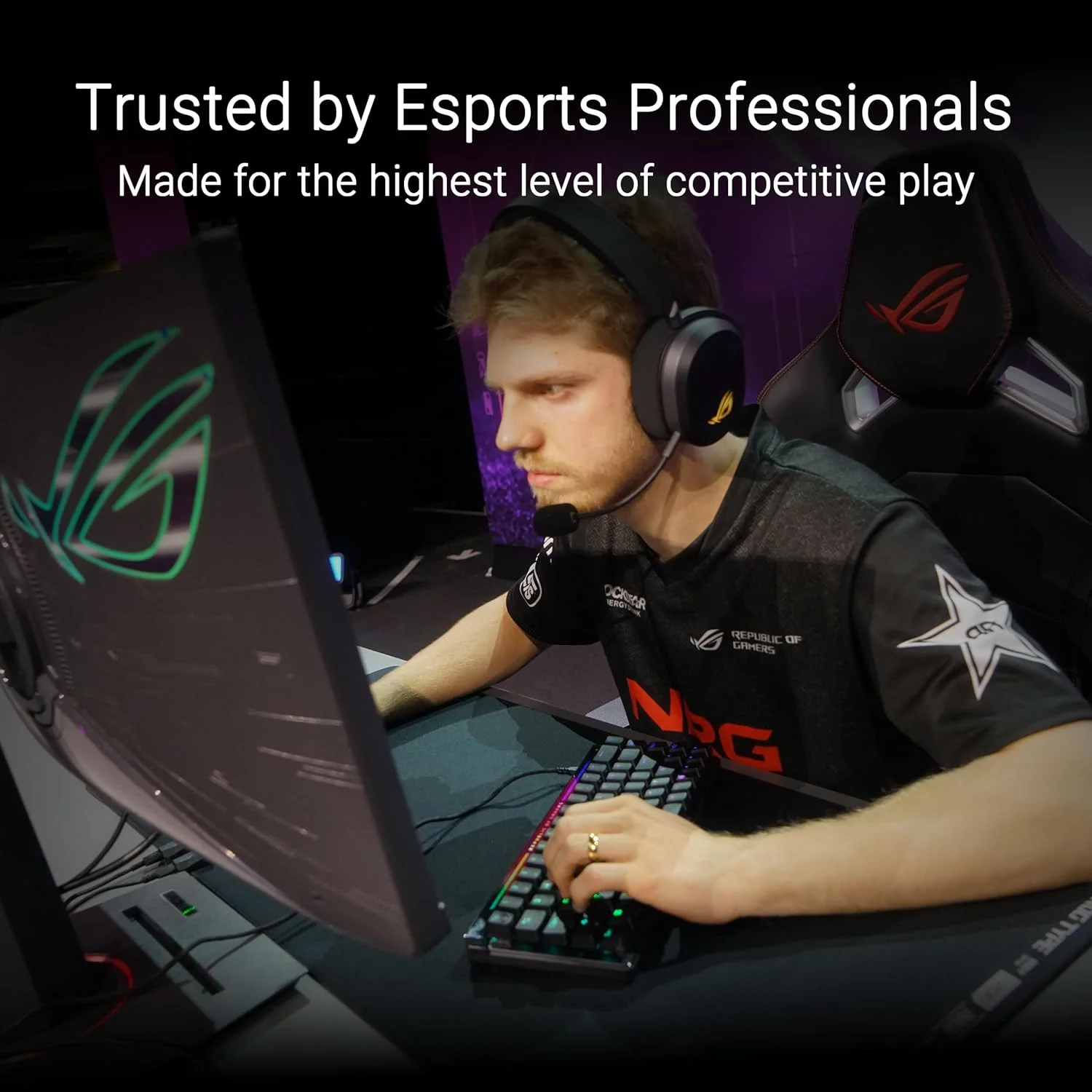 کیبورد گیمینگ آنالوگ 65% ایسوس ROG Falchion Ace HFX، سوییچ‌های مغناطیسی ROG HFX از پیش روغن‌کاری شده، Rapid Trigger، پنل لمسی، نرخ نمونه‌برداری 8000 هرتز، میرایی پنج لایه و پایه واشر، کلیدهای ABS، طرح‌بندی AR