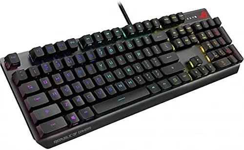 کیبورد گیمینگ مکانیکی ایسوس - ROG Strix Scope RX | سوییچ های اپتیکال قرمز، USB 2.0 Passthrough، کلید Ctrl دو برابر بزرگتر برای دقت بیشتر در FPS، Aura Sync، نورپردازی RGB Armoury Crate کیبورد گیمینگ مکانیکی ایسوس - ROG Strix Scope RX | سوییچ های اپتیکال قرمز، USB 2.0 Passthrough، کلید Ctrl دو برابر بزرگتر برای دقت بیشتر در FPS، Aura Sync، نورپردازی RGB Armoury Crate