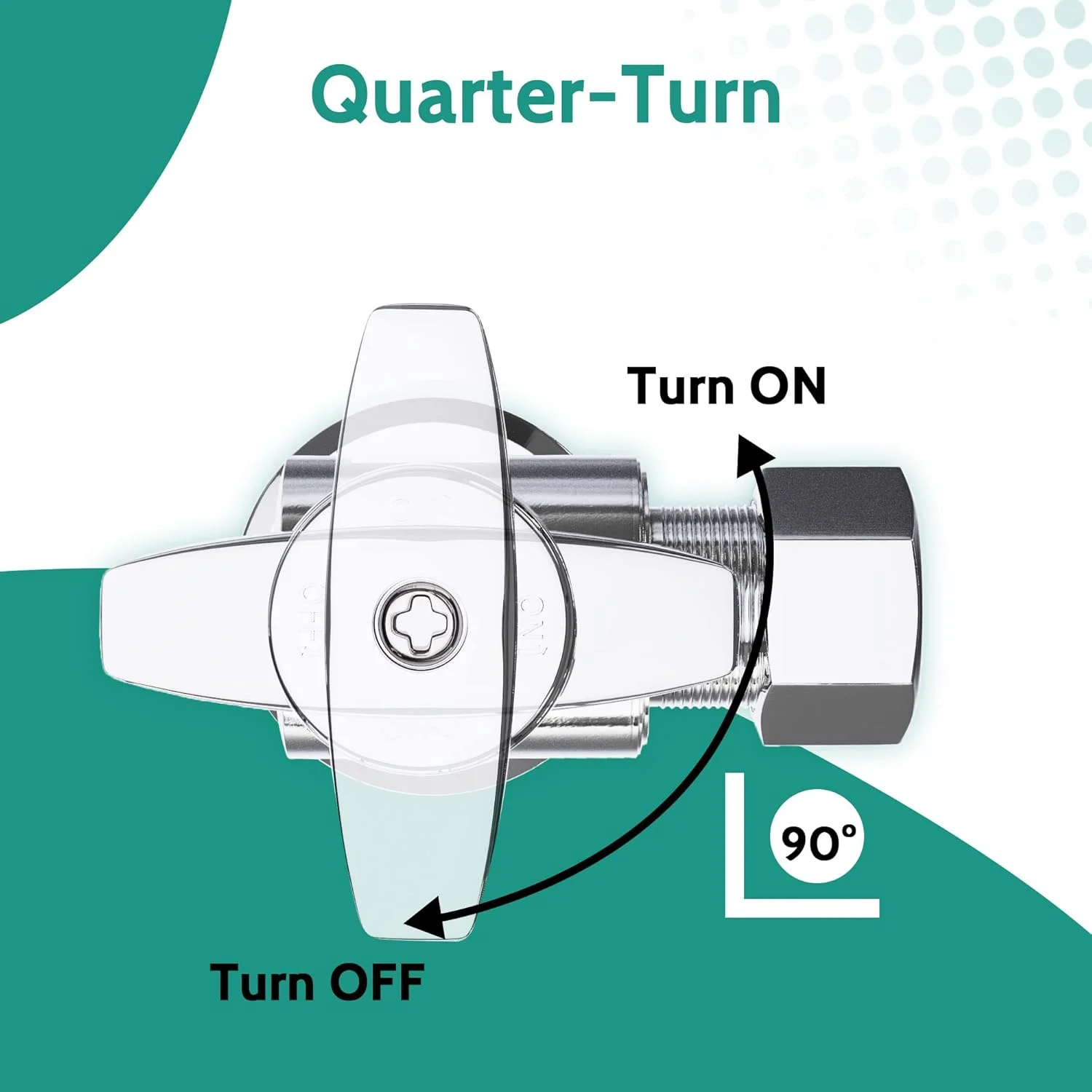 شیر زاویه ای پوش فیت VINTEX بسته 5 عددی، شیر قطع و وصل برنجی ربع گرد فشاری برای لوله های مسی، PEX، CPVC شیر زاویه ای پوش فیت VINTEX بسته 5 عددی، شیر قطع و وصل برنجی ربع گرد فشاری برای لوله های مسی، PEX، CPVC