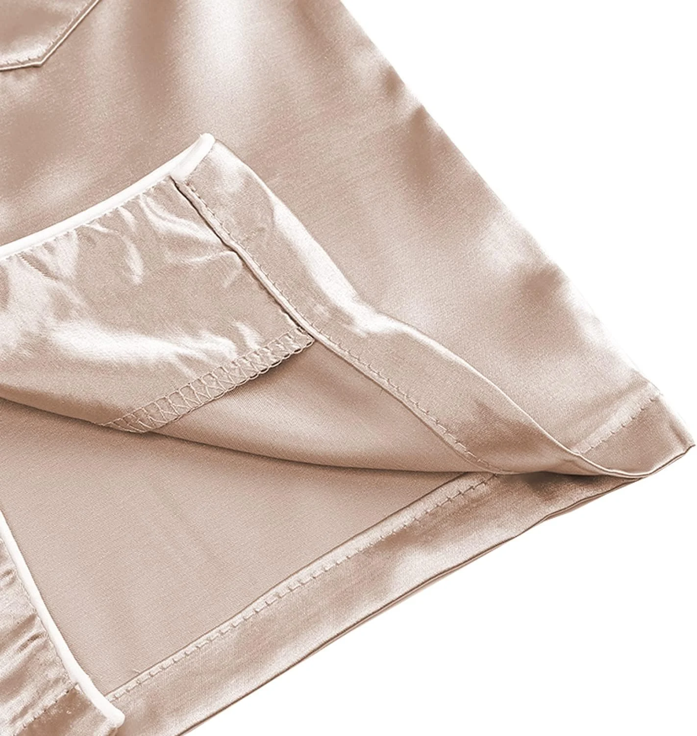 ست پیژامه ساتن بچه گانه Verve Jelly، آستین بلند و کوتاه، دکمه دار، تاپ و شلوار، لباس خواب ست پیژامه ساتن بچه گانه Verve Jelly، آستین بلند و کوتاه، دکمه دار، تاپ و شلوار، لباس خواب