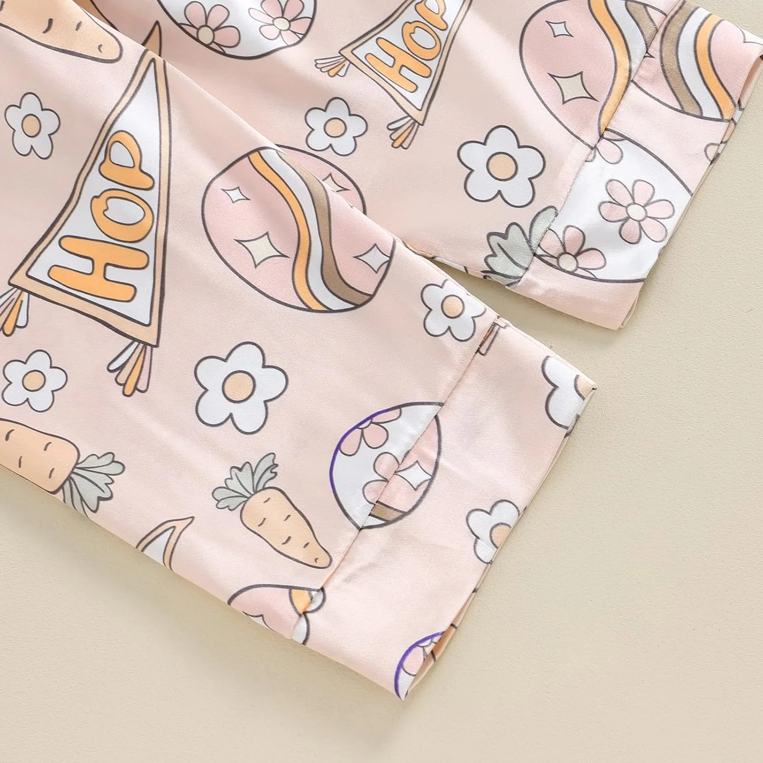 ست پیژامه عید پاک نوزاد پسرانه دخترانه، طرح خرگوش، آستین بلند، دکمه دار، شلوار گشاد، لباس راحتی 2 تکه ست پیژامه عید پاک نوزاد پسرانه دخترانه، طرح خرگوش، آستین بلند، دکمه دار، شلوار گشاد، لباس راحتی 2 تکه