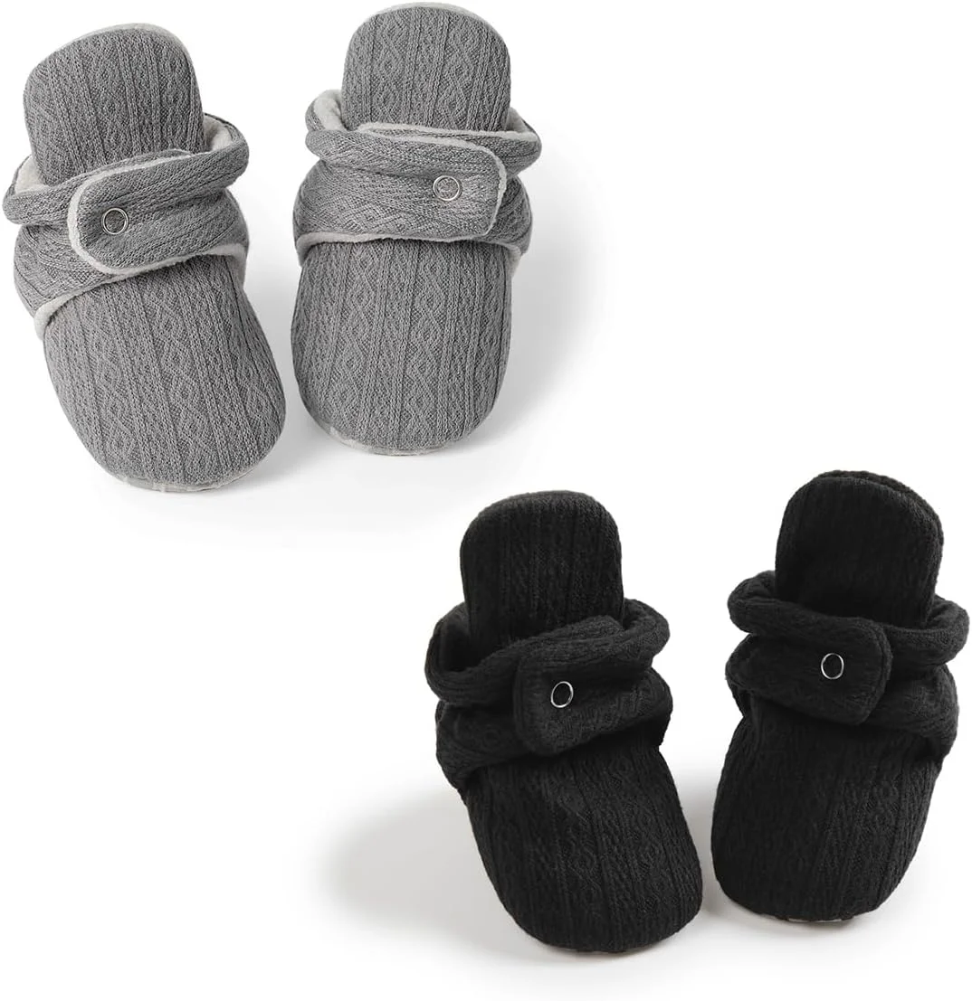 جوراب پاپوش پشمی نرم نوزادی پسرانه و دخترانه بابل ویت، ضد لغزش، مناسب برای اولین قدم های کودک در زمستان جوراب پاپوش پشمی نرم نوزادی پسرانه و دخترانه بابل ویت، ضد لغزش، مناسب برای اولین قدم های کودک در زمستان
