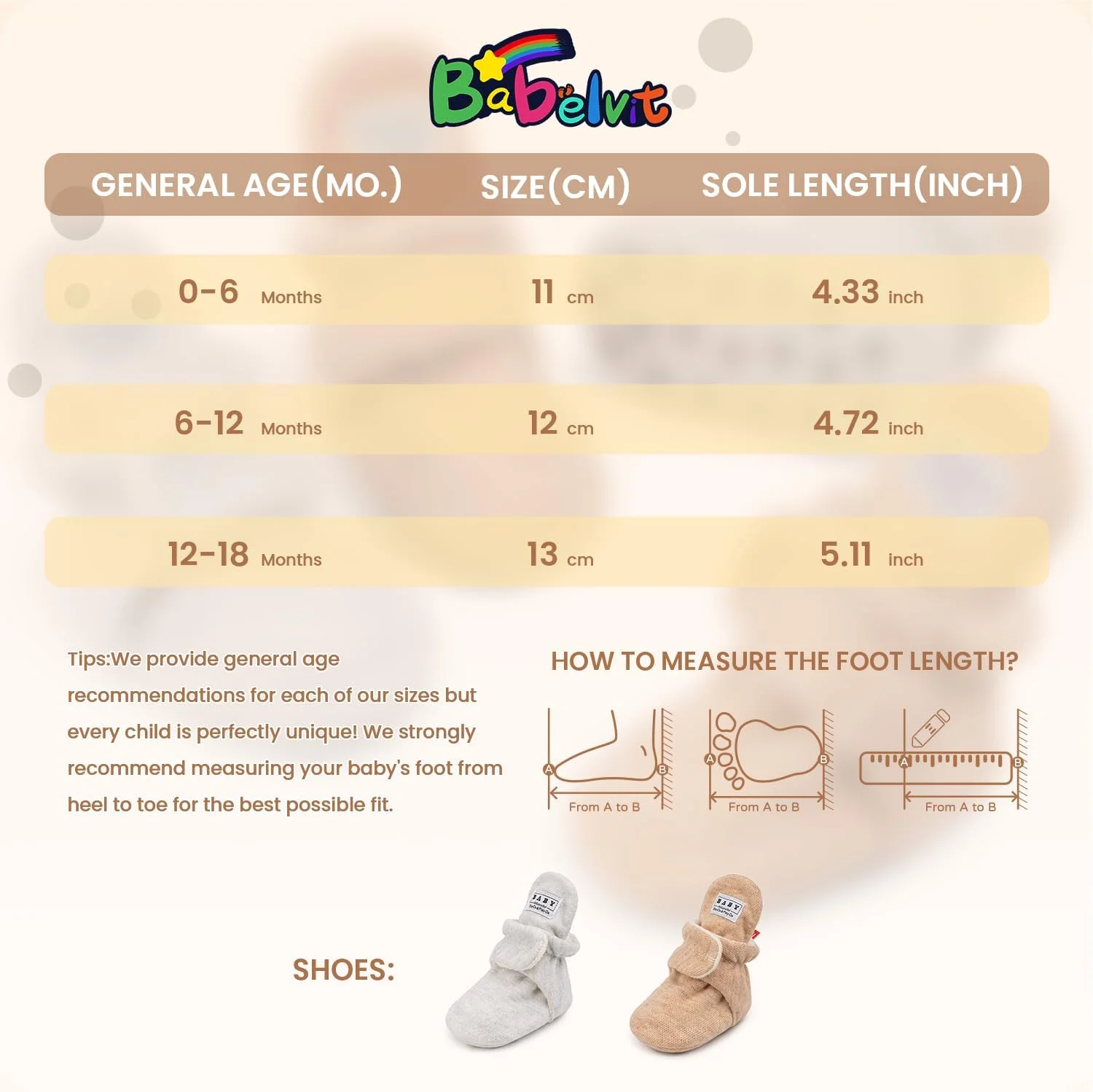 جوراب پاپوش پشمی نرم نوزادی پسرانه دخترانه بابل ویت، ضد لغزش، مناسب برای اولین قدم های کودک در زمستان جوراب پاپوش پشمی نرم نوزادی پسرانه دخترانه بابل ویت، ضد لغزش، مناسب برای اولین قدم های کودک در زمستان