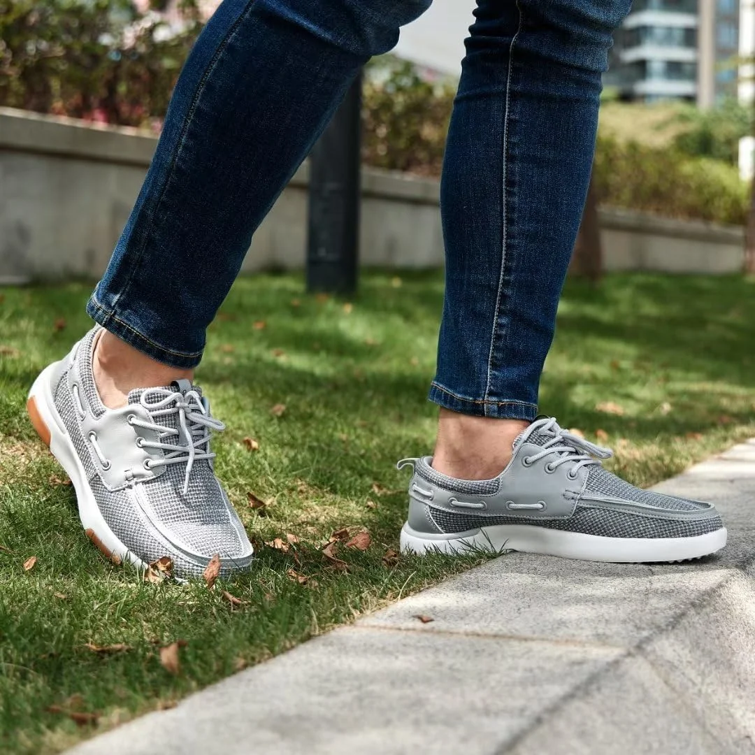 کفش پیاده روی مردانه راحت OrthoComfoot با پشتیبانی از قوس پا برای پلانتار فاسایتیس، کفش های طبی چرمی غیر رسمی، کفش های مد روز لغزنده با بند قابل تنظیم برای رانندگی