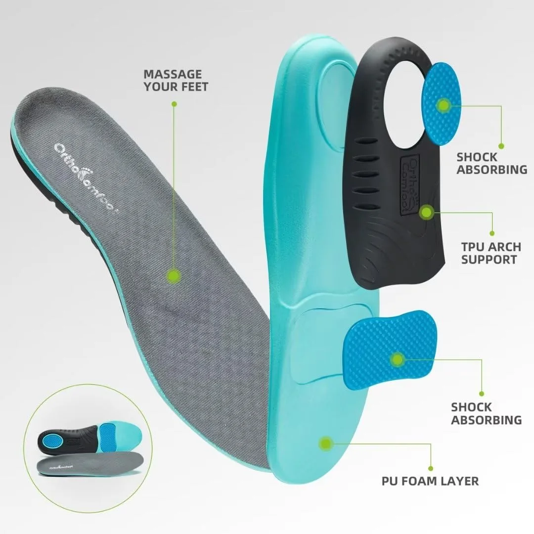 کفش پیاده روی مردانه راحت OrthoComfoot با پشتیبانی از قوس پا برای پلانتار فاسایتیس، کفش های طبی چرمی غیر رسمی، کفش های مد روز لغزنده با بند قابل تنظیم برای رانندگی