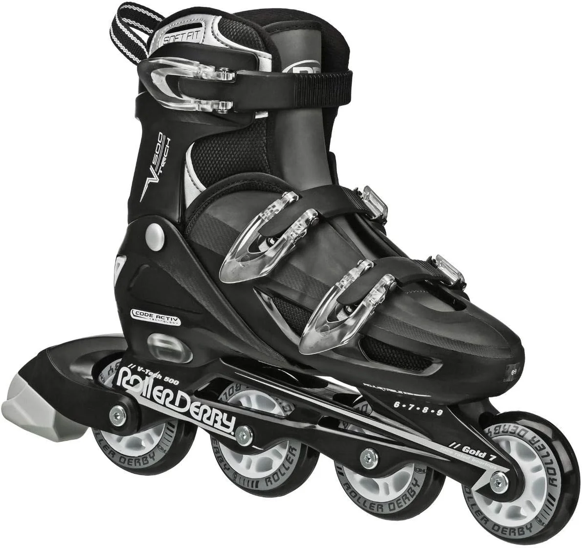 اسکیت های اینلاین Roller Derby Vtech/Cobra با سایز قابل تنظیم برای کودکان، نوجوانان و بزرگسالان