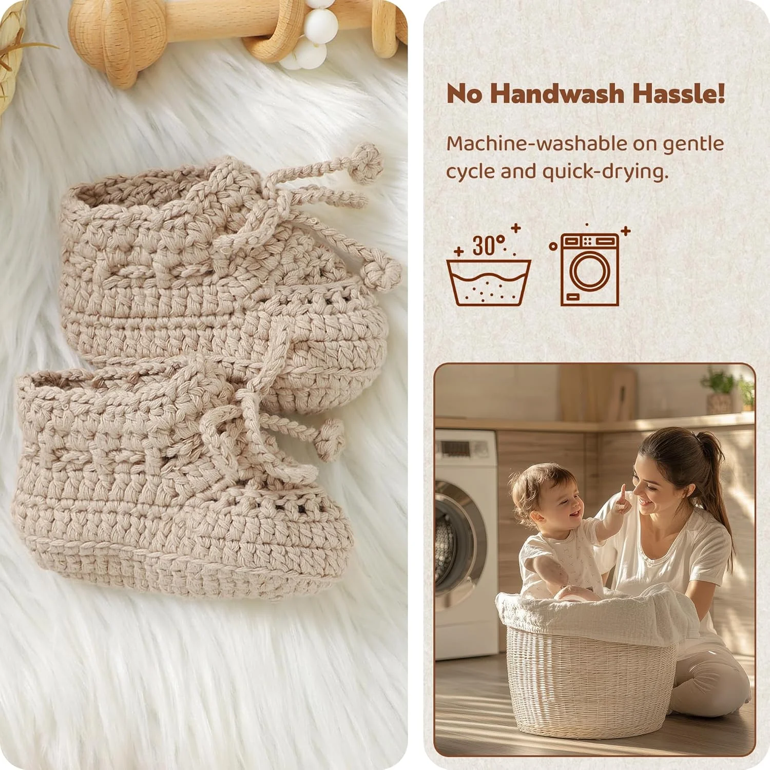 کفش بوت نوزادی Hadetoto مدل 2686-booties کفش بوت نوزادی Hadetoto مدل 2686-booties