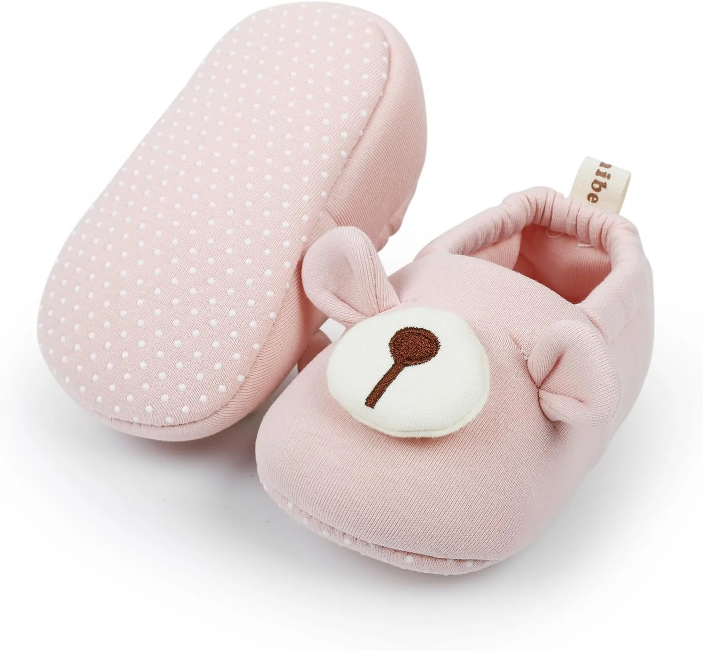 پاپوش نوزادی کارونل، جوراب نوزادی پنبه ای ضد لغزش، کفش های گرم اولین قدم برای نوزادان پسر و دختر، دمپایی روفرشی