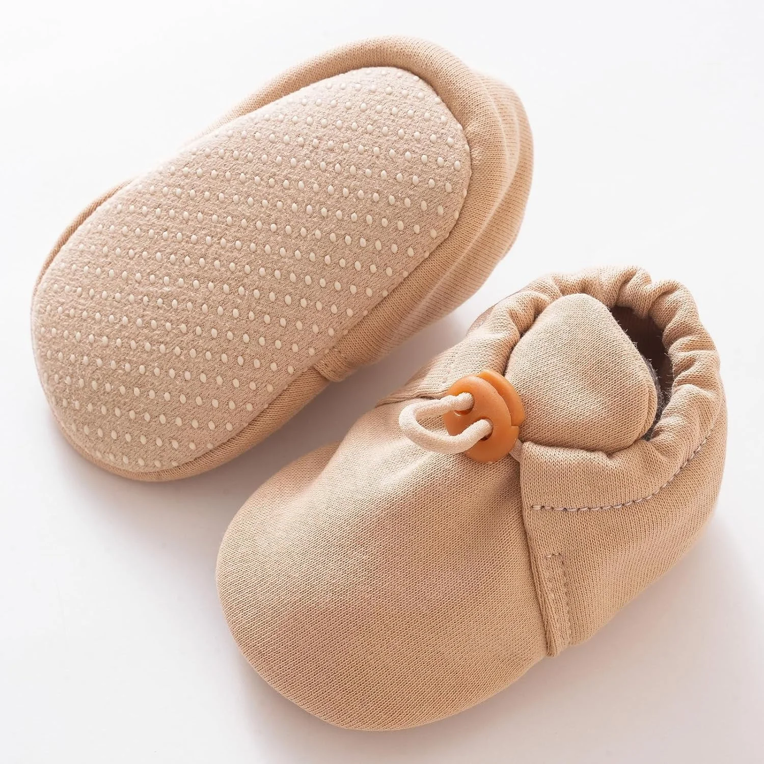 پاپوش نوزادی کارونل، پاپوش نوزاد پنبه ای نرم و گرم، جوراب کفشی برای نوزاد پسر و دختر پاپوش نوزادی کارونل، پاپوش نوزاد پنبه ای نرم و گرم، جوراب کفشی برای نوزاد پسر و دختر