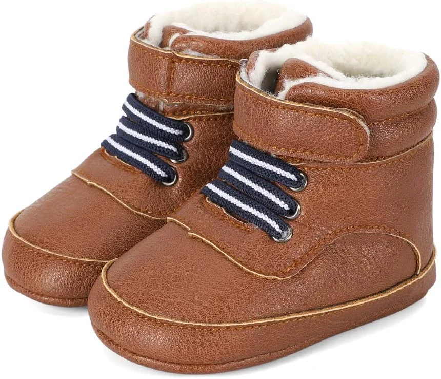 بوت های زمستانی کابویی پسرانه LACOFIA، بوت های برفی بدون لغزش بند دار