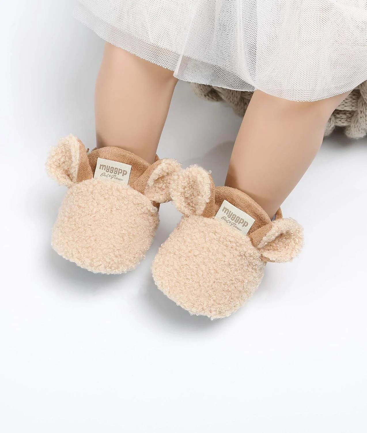 پاپوش زمستانی گرم و نرم ضد لغزش نوزاد پسرانه و دخترانه LACOFIA، قهوه ای، 12-18 ماه پاپوش زمستانی گرم و نرم ضد لغزش نوزاد پسرانه و دخترانه LACOFIA، قهوه ای، 12-18 ماه