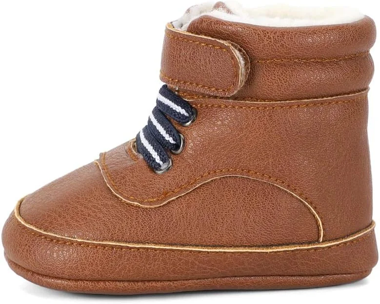 بوت های زمستانی کابویی پسرانه LACOFIA، بوت های برفی بدون لغزش بند دار بوت های زمستانی کابویی پسرانه LACOFIA، بوت های برفی بدون لغزش بند دار