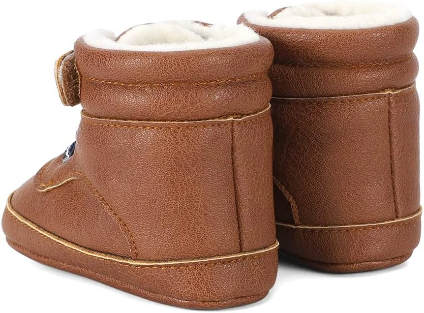 بوت های زمستانی کابویی پسرانه LACOFIA، بوت های برفی بدون لغزش بند دار بوت های زمستانی کابویی پسرانه LACOFIA، بوت های برفی بدون لغزش بند دار