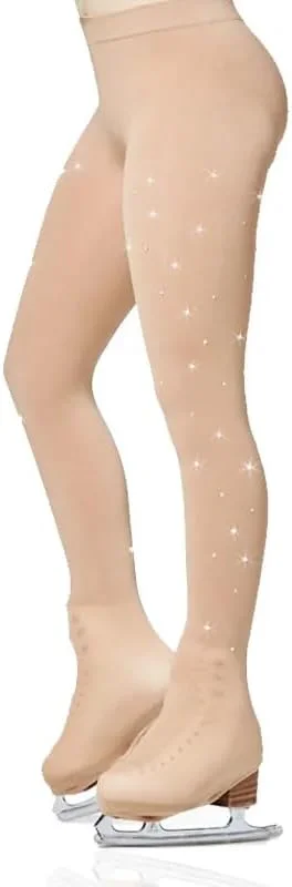 جوراب شلواری اسکیت روی یخ SSZYace مدل Over The Boot کریستال سایز XS S M L