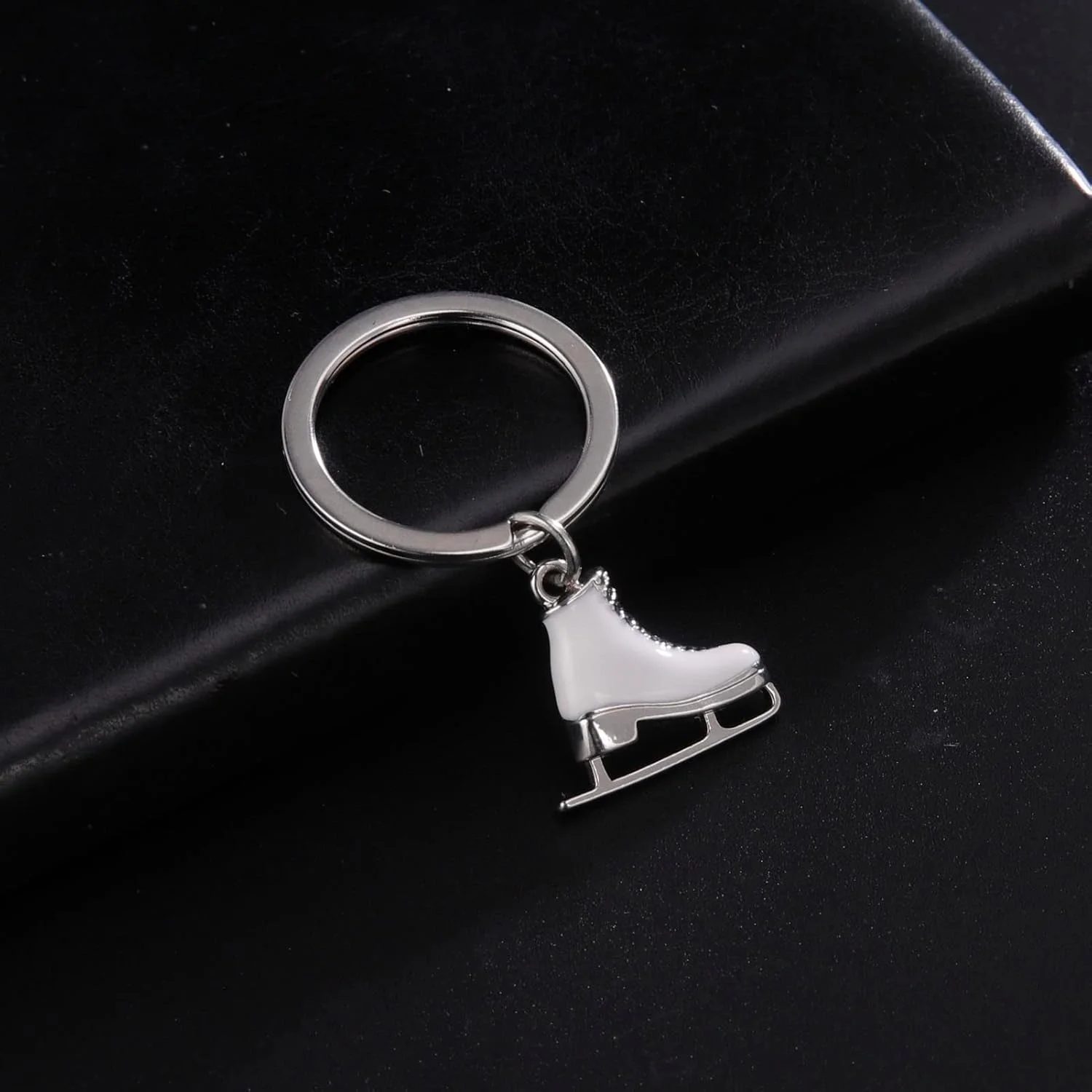 جاکلیدی اسکیت روی یخ کریستال فیروزه ای سه بعدی TEAMER، جاکلیدی اسکیت نمایشی، جواهرات جاکلیدی اسکیت باز زنانه