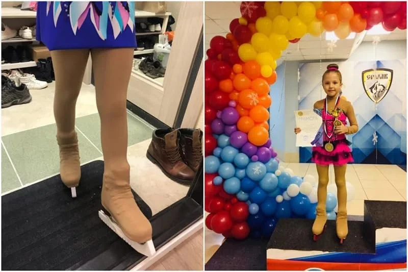 جوراب شلواری اسکیت روی یخ SSZYace مدل Over The Boote سایز XS S M L جوراب شلواری اسکیت روی یخ SSZYace مدل Over The Boote سایز XS S M L