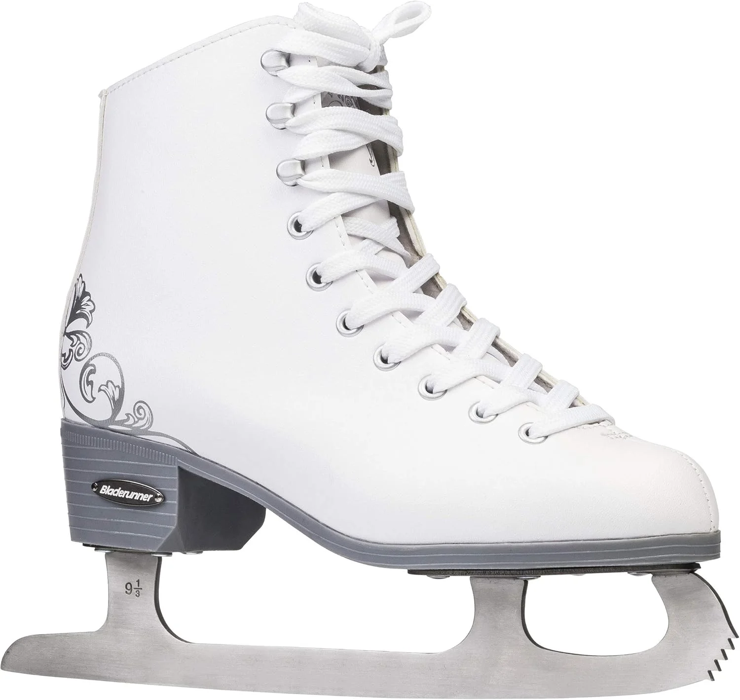 اسکیت های نمایشی دخترانه Rollerblade Bladerunner Allure، اسکیت یخی، جوانان، سفید، سایز 1