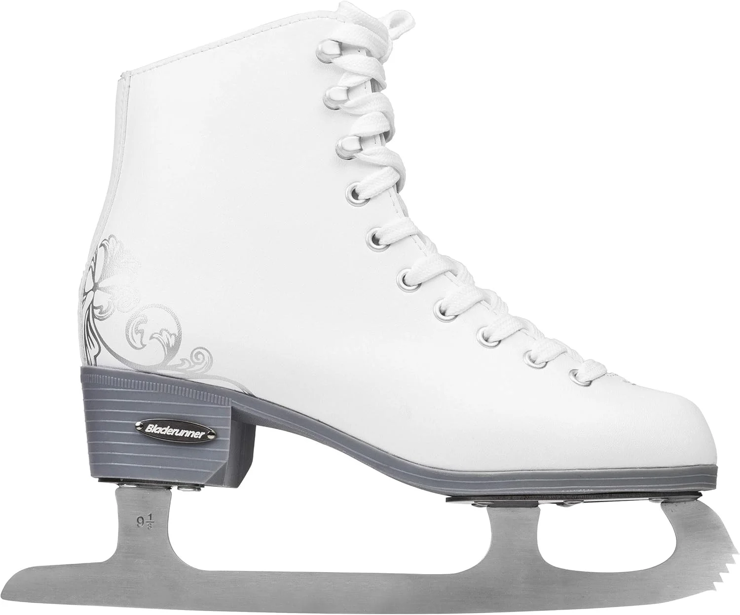 اسکیت های نمایشی دخترانه Rollerblade Bladerunner Allure، اسکیت یخی، جوانان، سفید، سایز 1