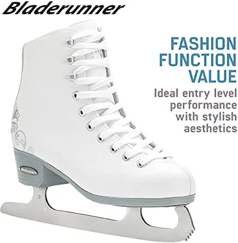 اسکیت های نمایشی زنانه بزرگسال Rollerblade Bladerunner Ice Aurora، سفید و نقره ای، اسکیت یخی اسکیت های نمایشی زنانه بزرگسال Rollerblade Bladerunner Ice Aurora، سفید و نقره ای، اسکیت یخی
