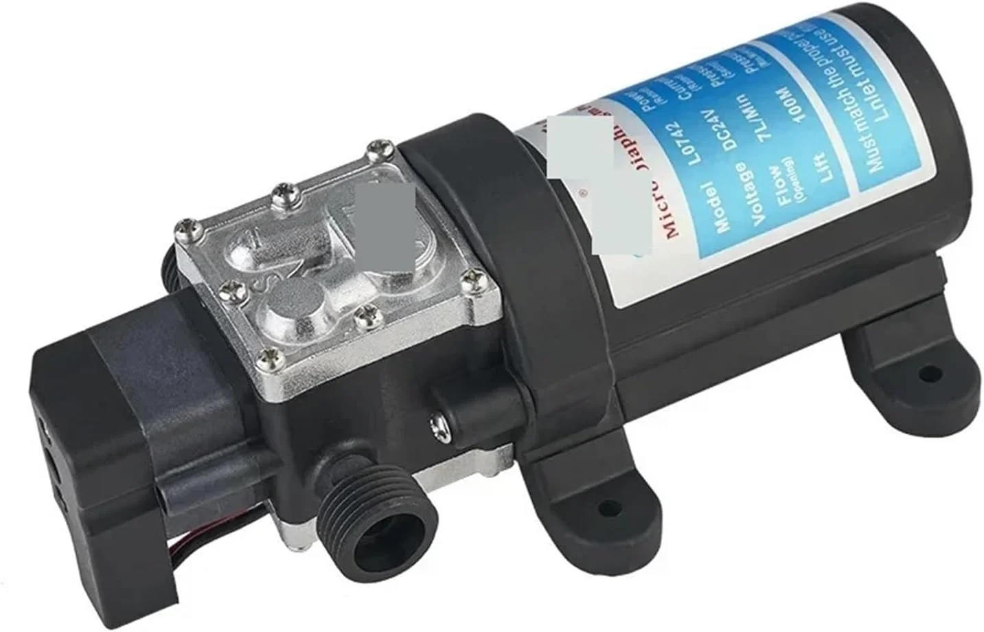 پمپ دیافراگمی، 1/2 اینچ 24 ولت 100 وات 7 لیتر پمپ دیافراگمی برقی خود مکش، تست فشار آب مقاوم در برابر درجه حرارت بالا خانگی (خودکار) پمپ دیافراگمی، 1/2 اینچ 24 ولت 100 وات 7 لیتر پمپ دیافراگمی برقی خود مکش، تست فشار آب مقاوم در برابر درجه حرارت بالا خانگی (خودکار)