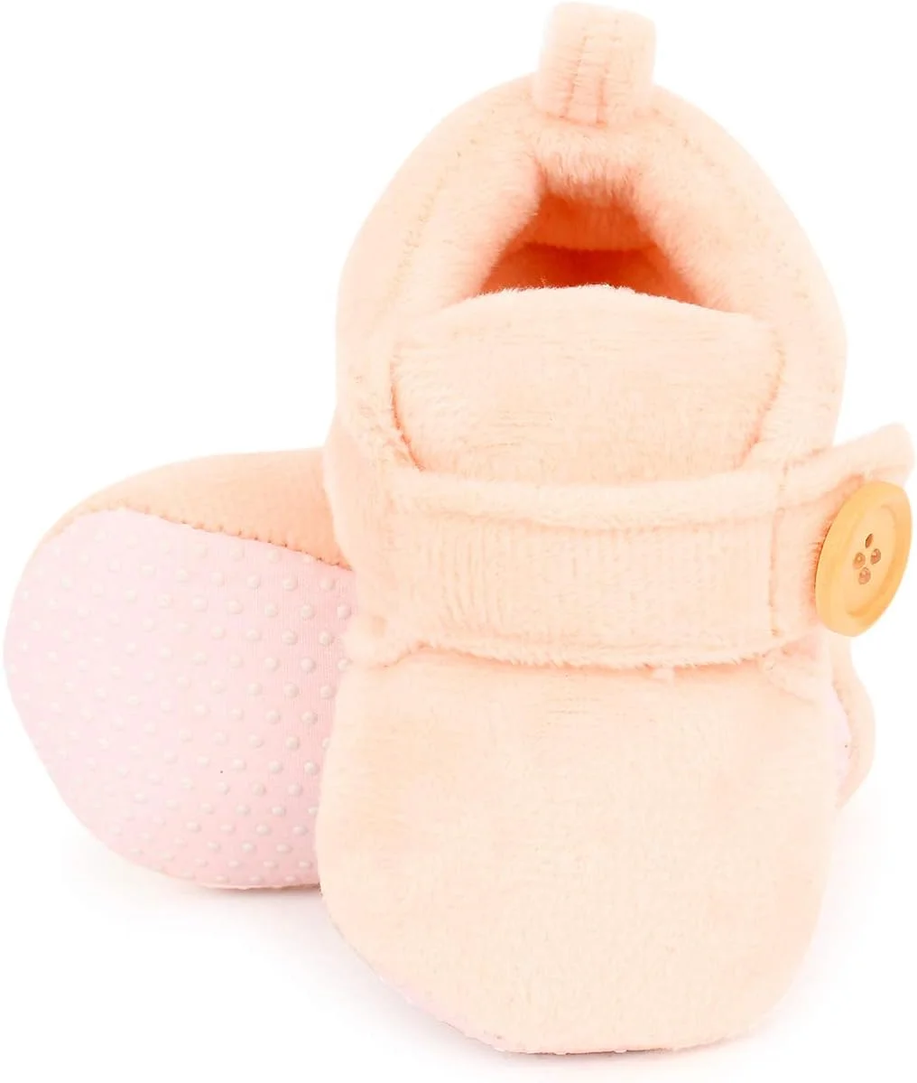 کفش نوزادی جورابی Superminis Unisex، هلویی، 6 تا 12 ماه کفش نوزادی جورابی Superminis Unisex، هلویی، 6 تا 12 ماه