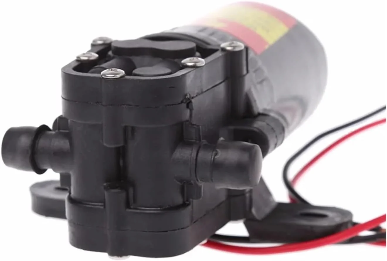 پمپ دیافراگمی، DC 12V 3.5L/Min 0.48MPa 70 PSI دیافراگم پمپ آب خود مکش فشار قوی مینی پمپ دیافراگمی