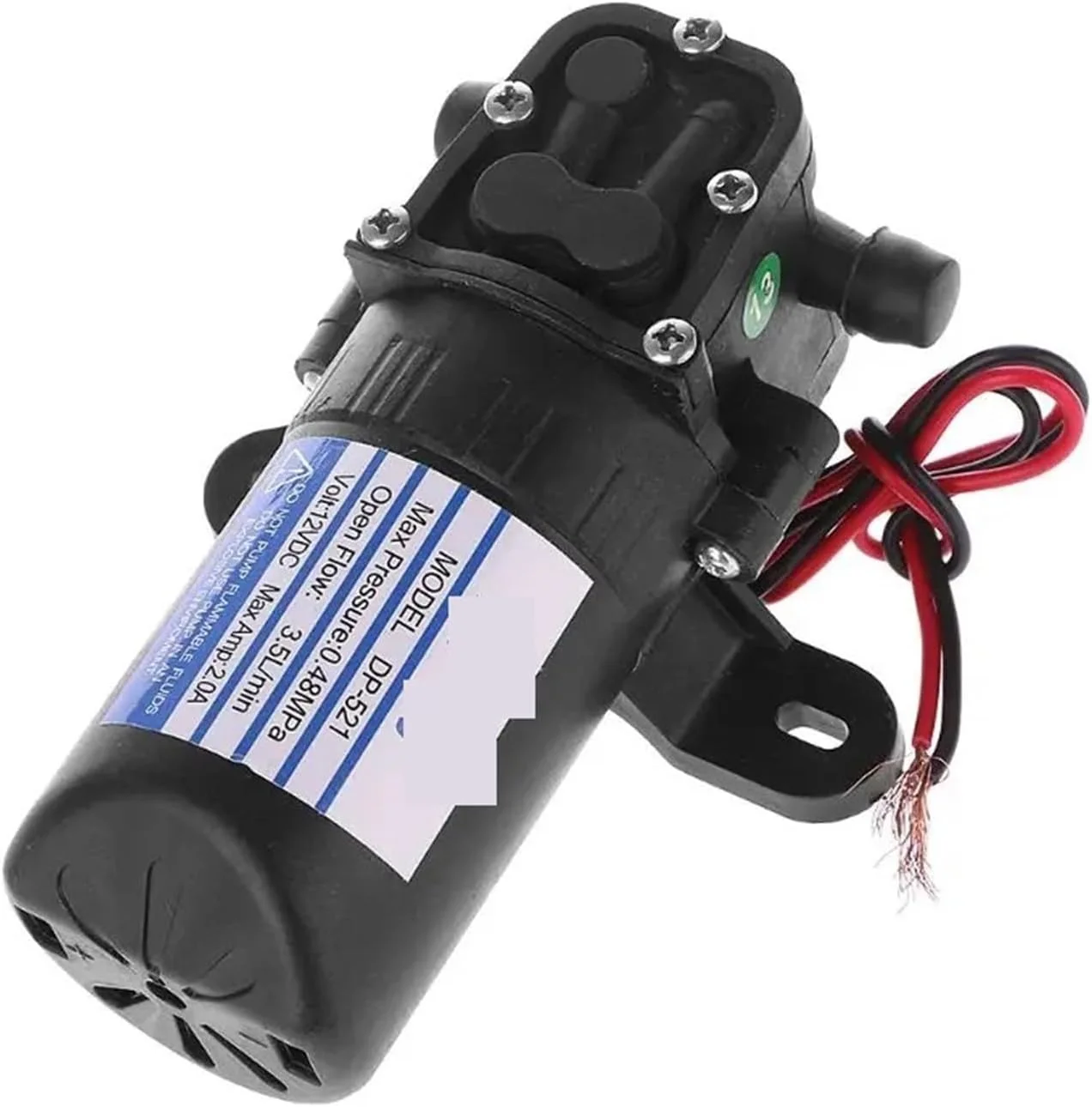 پمپ دیافراگمی، DC 12V 3.5L/Min 0.48MPa 70 PSI دیافراگم پمپ آب خود مکش فشار قوی
