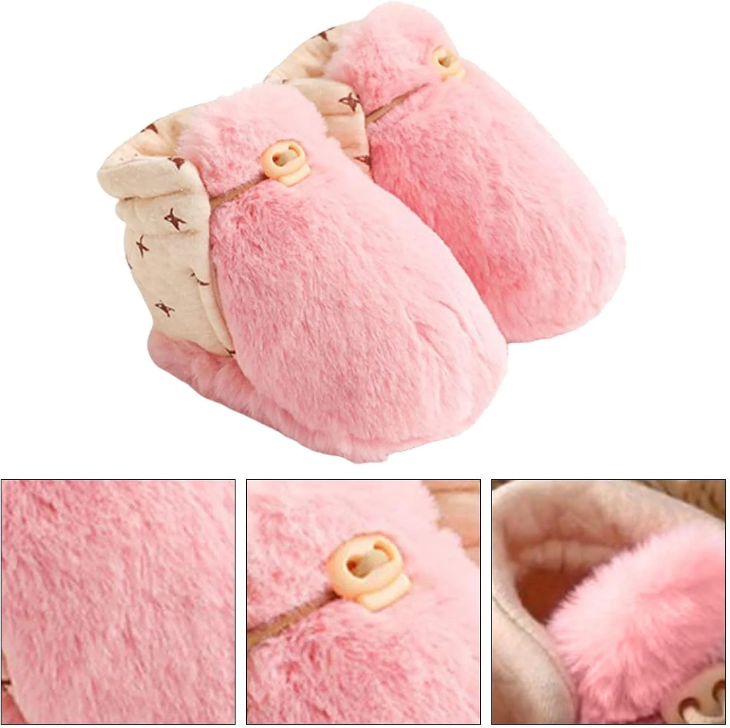 پاپوش نوزادی پولیشی | کفش های برفی نوزادی پولیشی دخترانه | پاپوش های نرم پنبه ای | پاپوش های گرم پنبه ای نوزادی پسرانه | پاپوش های دخترانه