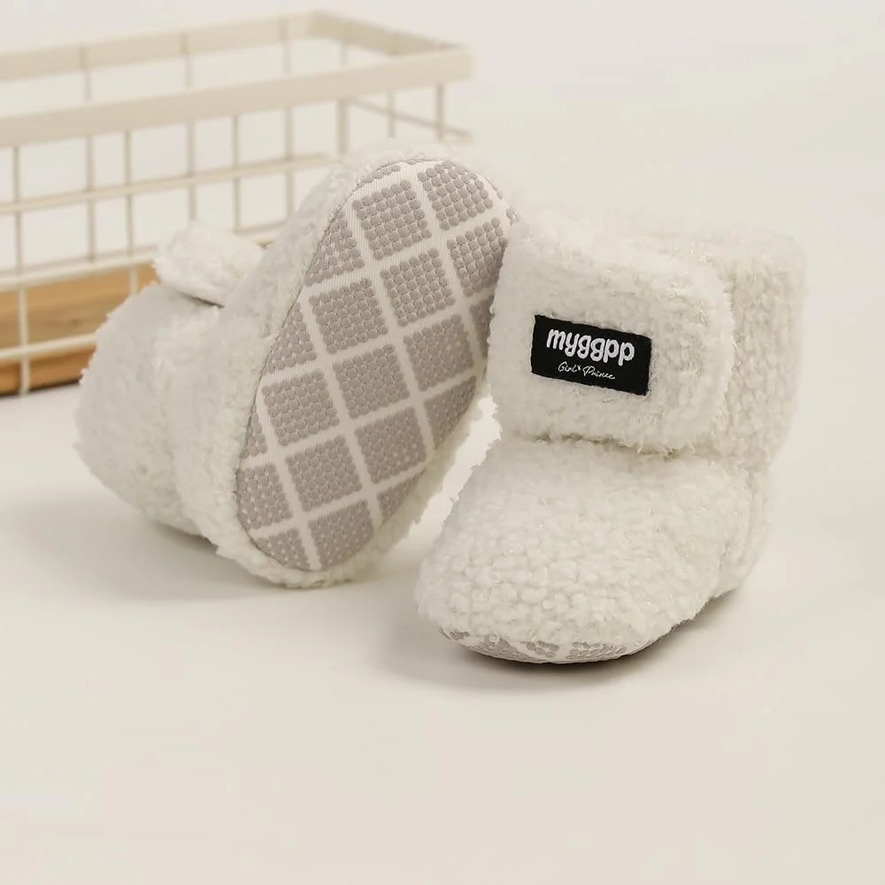 Ohwawadi پاپوش جورابی پشمی نرم و راحت نوزاد پسرانه دخترانه، کفش زمستانی گرم مناسب تخت نوزاد، اولین قدم ها