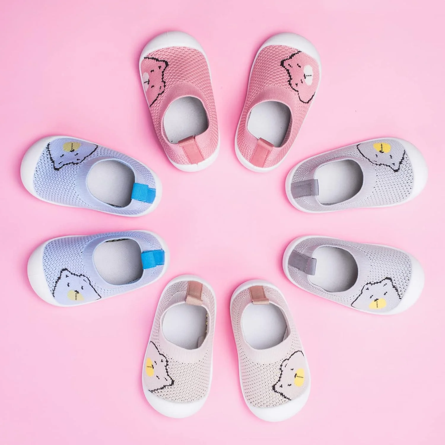 جوراب کفشی نوزاد نوپا ضد لغزش، دمپایی روفرشی، توری نخی تنفسی، زیره سبک وزن، مناسب نوزاد پسر، دختر، بچه ها و کودکان جوراب کفشی نوزاد نوپا ضد لغزش، دمپایی روفرشی، توری نخی تنفسی، زیره سبک وزن، مناسب نوزاد پسر، دختر، بچه ها و کودکان