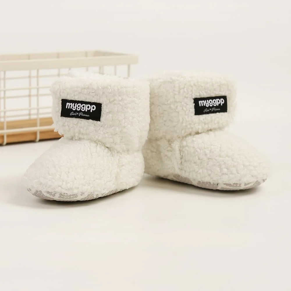 Ohwawadi پاپوش جورابی پشمی نرم و راحت نوزاد پسرانه دخترانه، کفش زمستانی گرم مناسب تخت نوزاد، اولین قدم ها