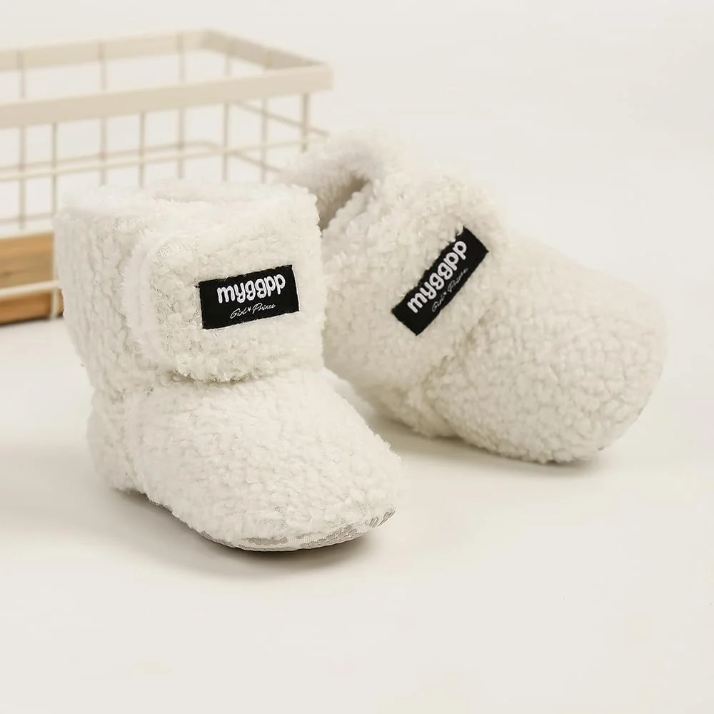 Ohwawadi پاپوش جورابی پشمی نرم و راحت نوزاد پسرانه دخترانه، کفش زمستانی گرم مناسب تخت نوزاد، اولین قدم ها