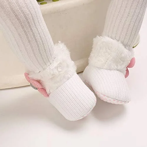 پاپوش نوزادی دخترانه پسرانه پشمی نرم و راحت، جوراب کفشی زمستانی گرم، مناسب برای اولین قدم های نوزاد، پاپوش تخت خواب با زیره نرم ضد لغزش پاپوش نوزادی دخترانه پسرانه پشمی نرم و راحت، جوراب کفشی زمستانی گرم، مناسب برای اولین قدم های نوزاد، پاپوش تخت خواب با زیره نرم ضد لغزش