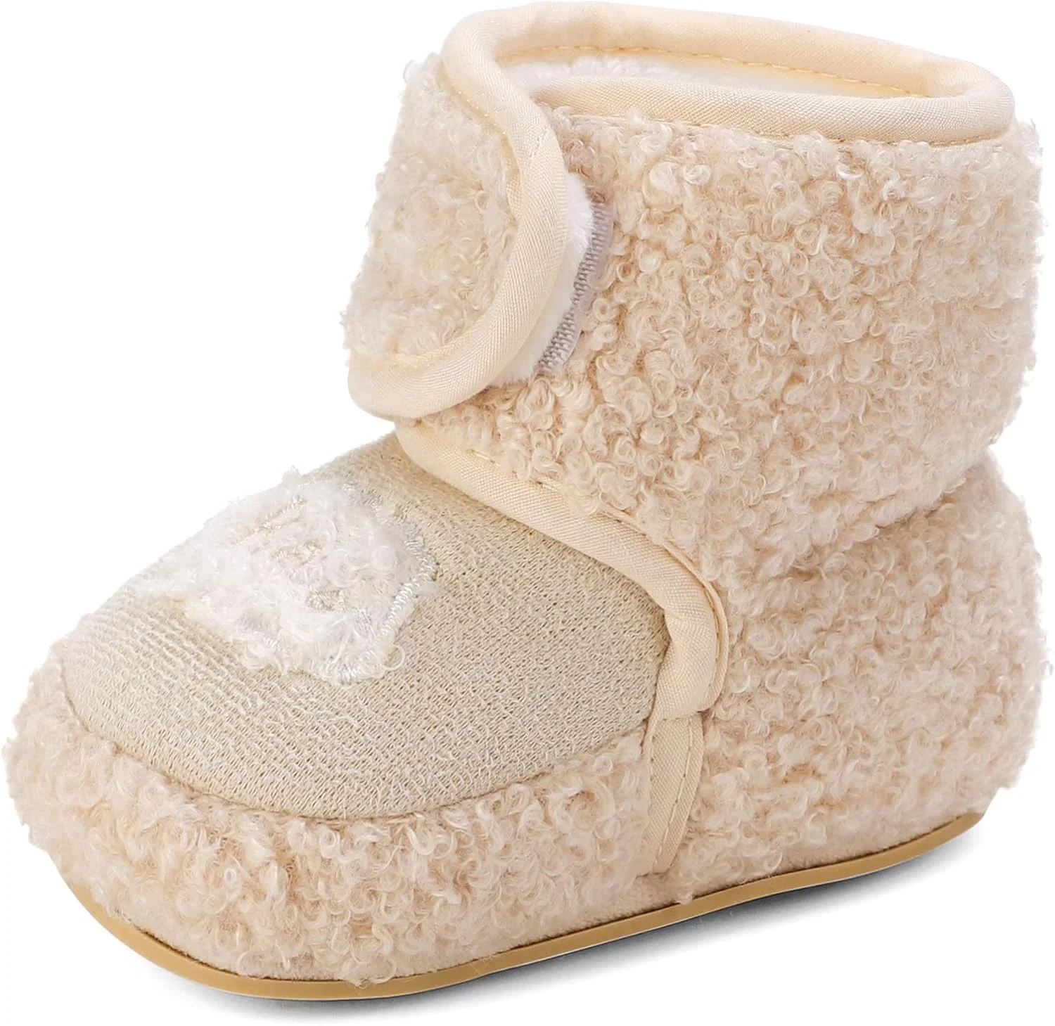 بوت زمستانی نوزاد ماسوسیو унисекс با زیره نرم و طرح گوسفند، کفش های ضد لغزش بوت زمستانی نوزاد ماسوسیو унисекс با زیره نرم و طرح گوسفند، کفش های ضد لغزش