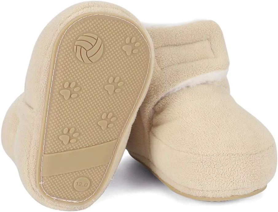 بوت های زمستانی گرم با زیره نرم نوزادی MASOCIO، ضد لغزش، مناسب برای اولین قدم ها، بژ، 12-18 ماه بوت های زمستانی گرم با زیره نرم نوزادی MASOCIO، ضد لغزش، مناسب برای اولین قدم ها، بژ، 12-18 ماه