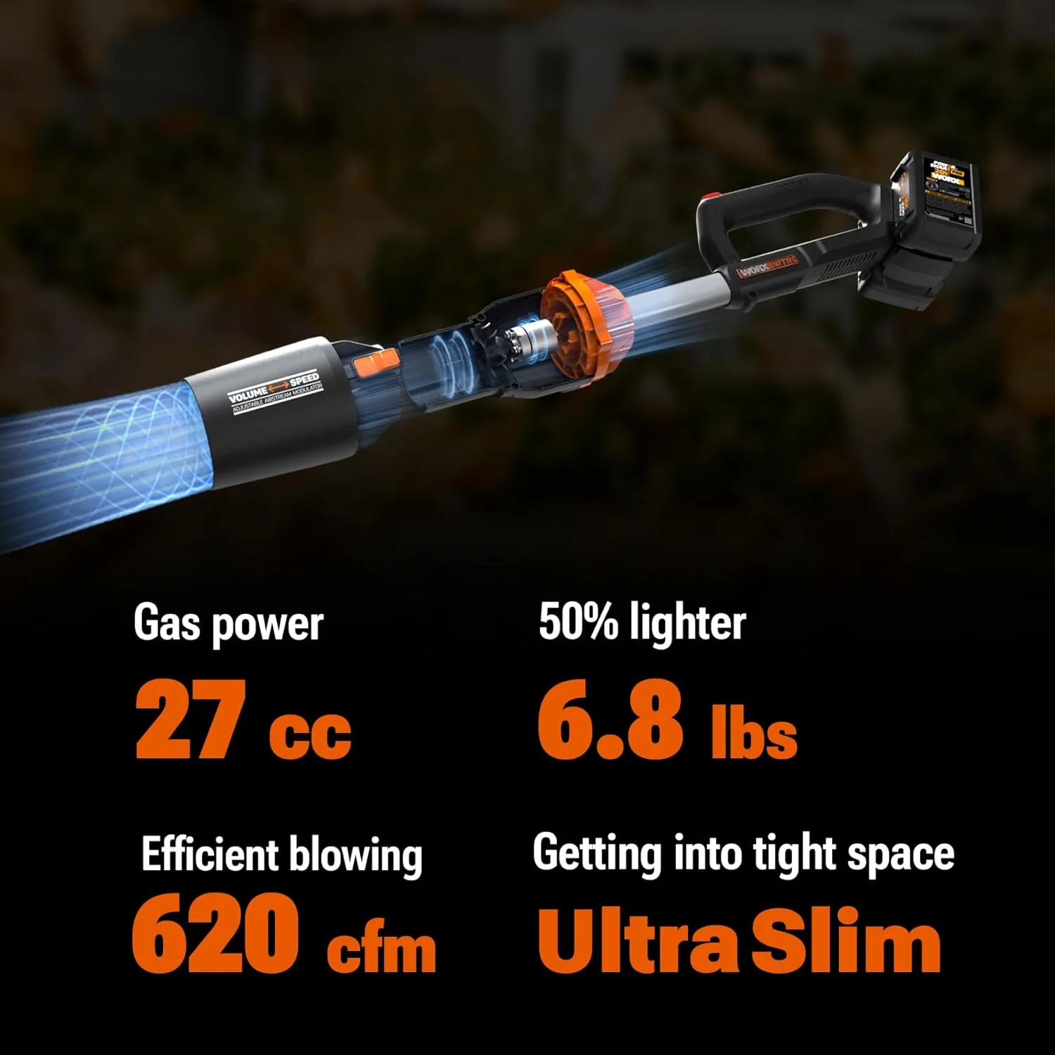 دمنده برگ شارژی Worx Nitro با باتری و شارژر دمنده برگ شارژی Worx Nitro با باتری و شارژر