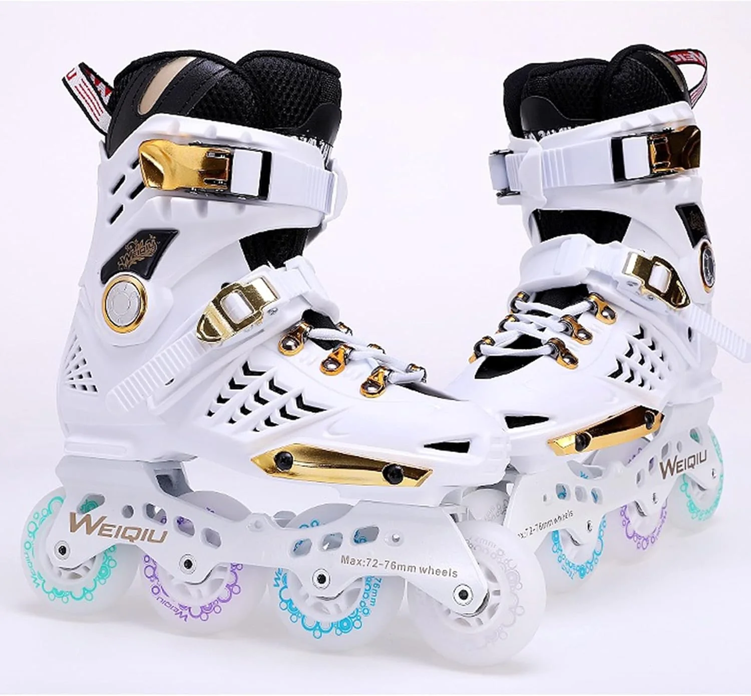 اسکیت های اینلاین TISTIK برای بزرگسالان، اسکیت های تهاجمی اینلاین تک ردیفه برای فضای باز و داخل سالن، کفش های اسکیت غلتکی برای ورزش و تناسب اندام مردان و زنان